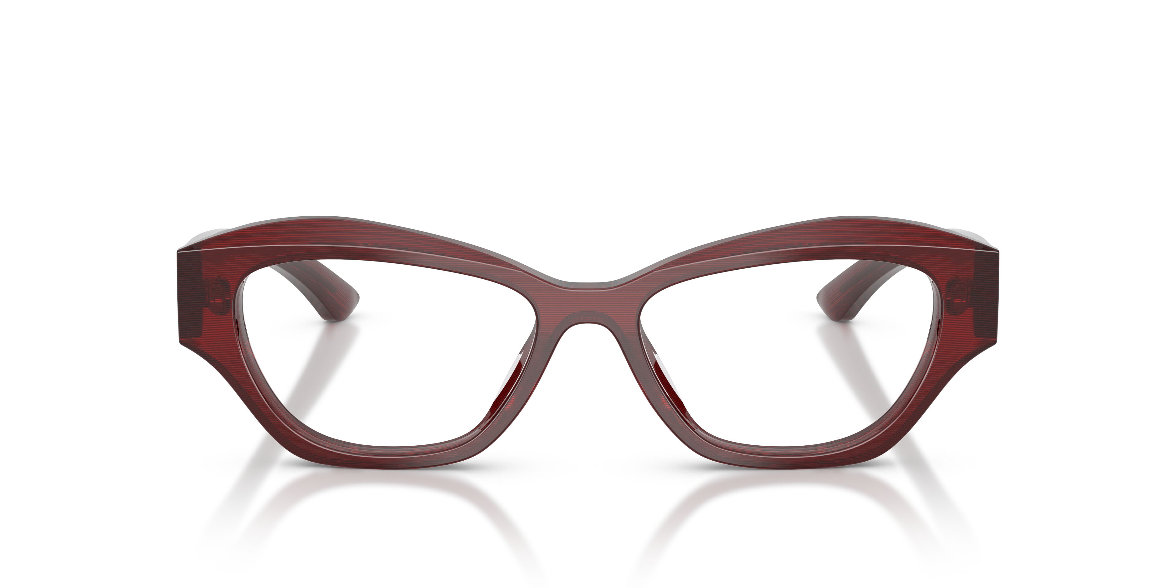 Occhiali da vista Ferrari FH 4013U (764) colore striato rosso forma cat eye lenti lente demo