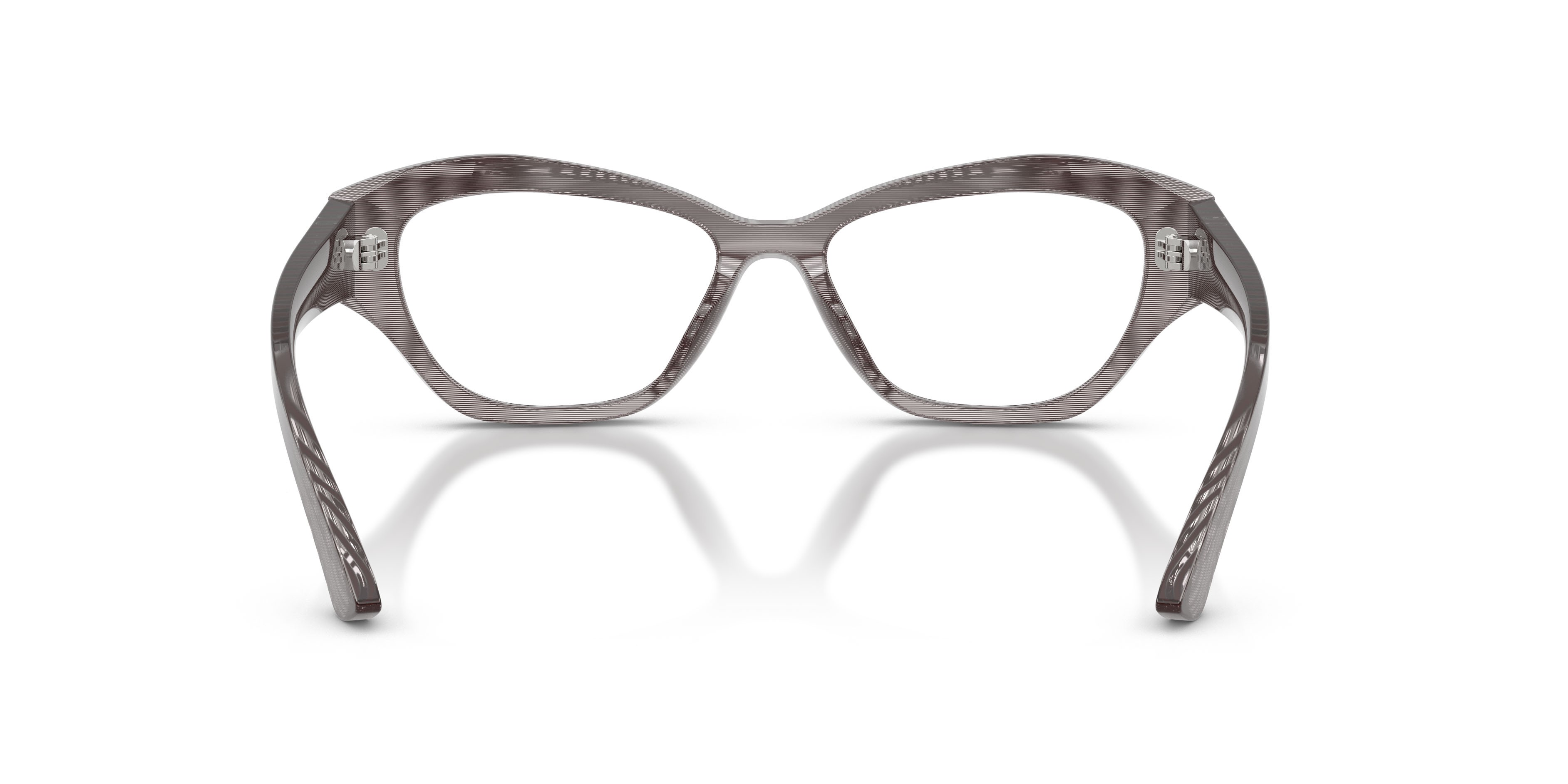 Occhiali da vista Ferrari FH 4013U (766) colore striato grigio forma cat eye lenti lente demo