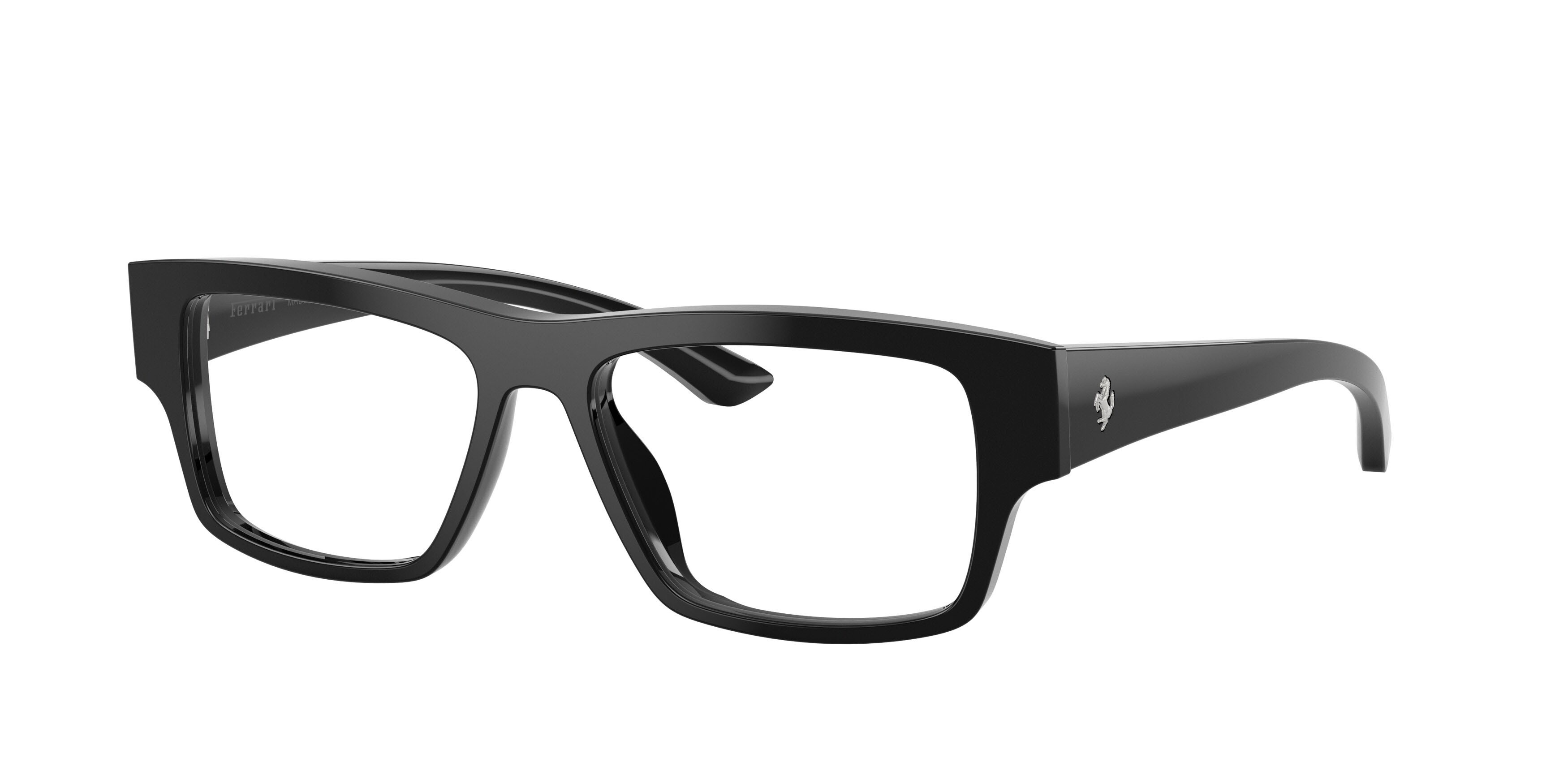 Occhiali da vista Ferrari FH 4014U (701) colore nero lucido forma rettangolare lenti lente demo