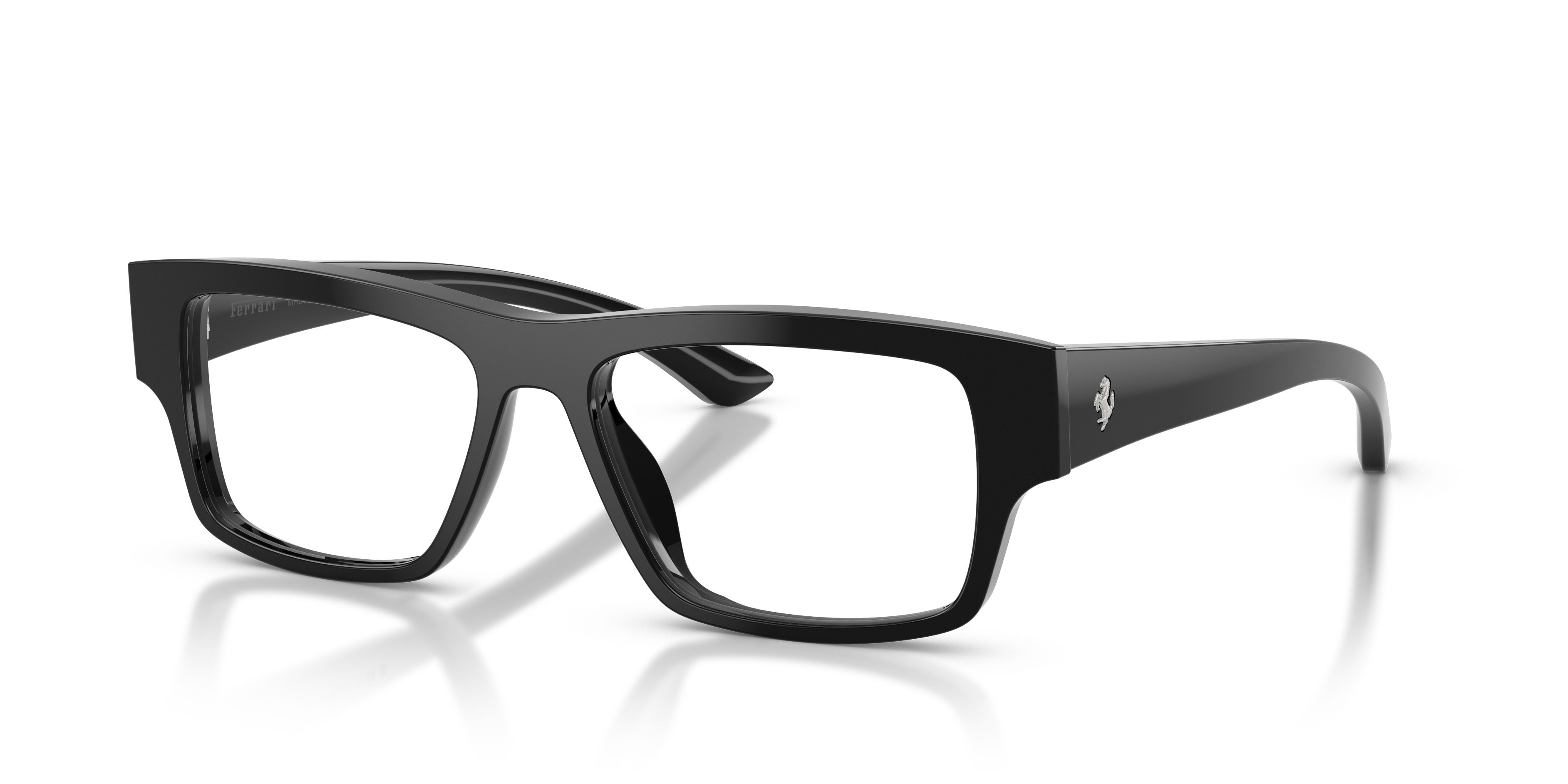 Occhiali da vista Ferrari FH 4014U (701) colore nero lucido forma rettangolare lenti lente demo