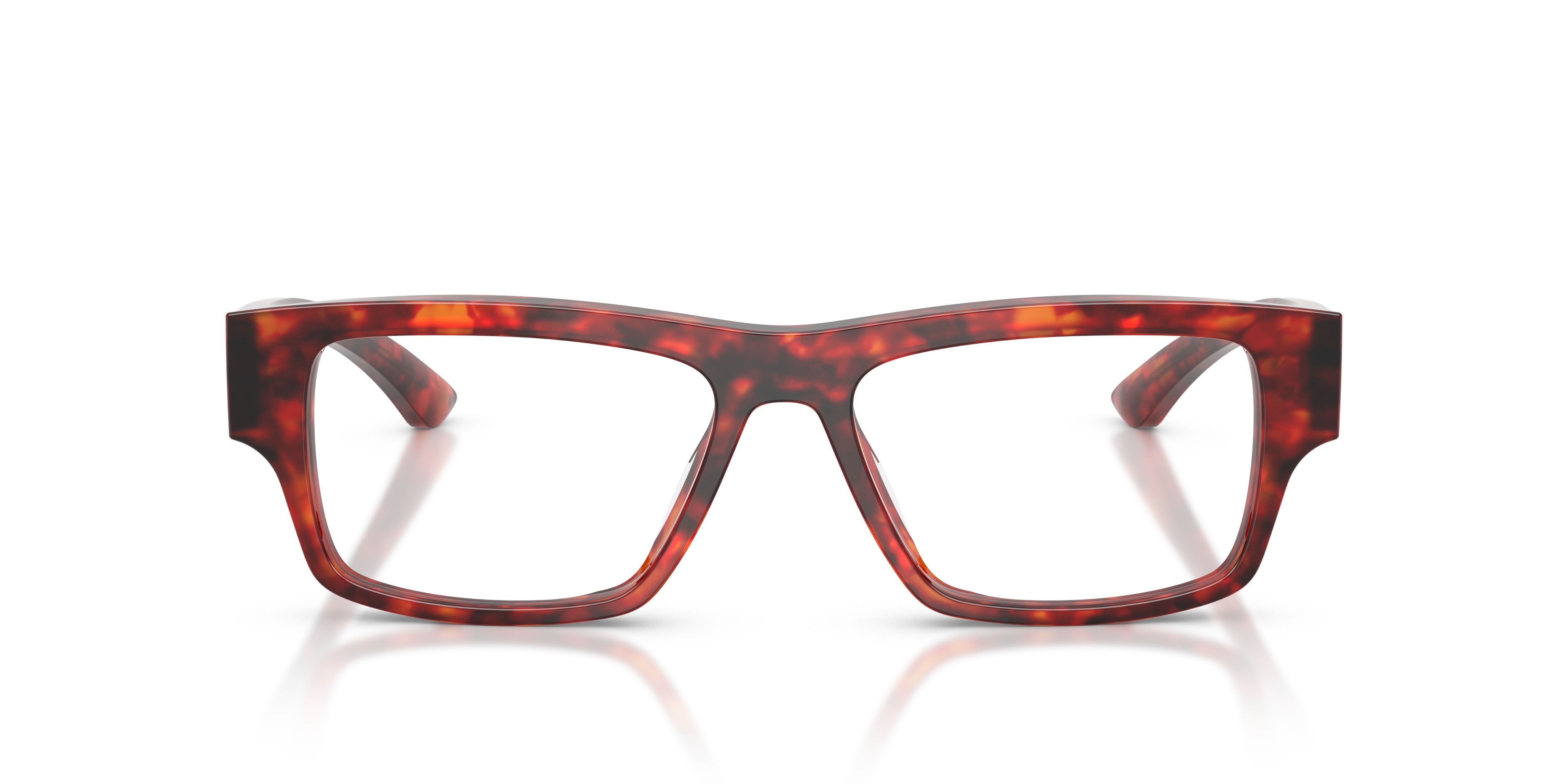 Occhiali da vista Ferrari FH 4014U (734) colore havana rosso forma rettangolare lenti lente demo