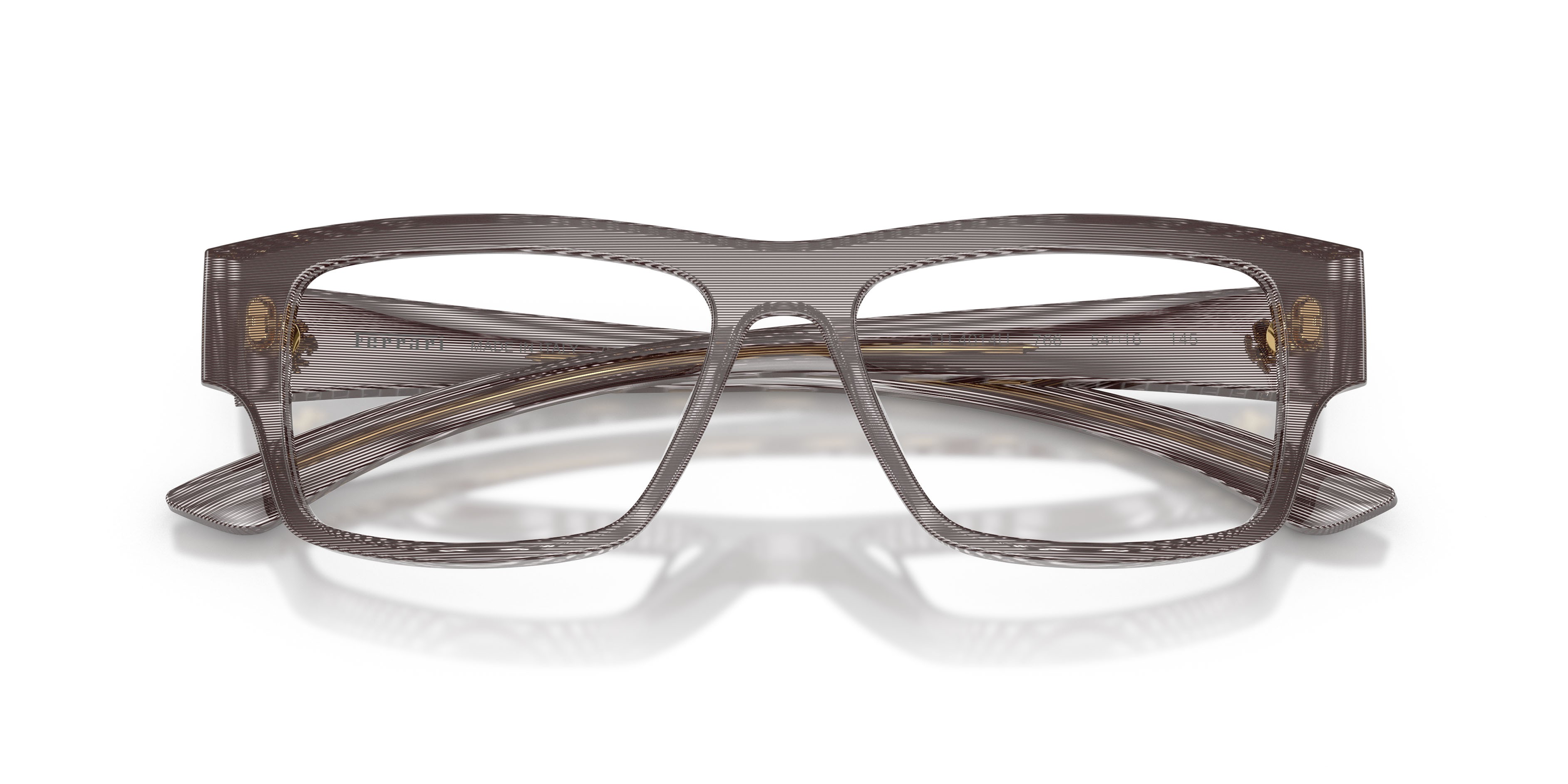 Occhiali da vista Ferrari FH 4014U (766) colore striato grigio forma rettangolare lenti lente demo