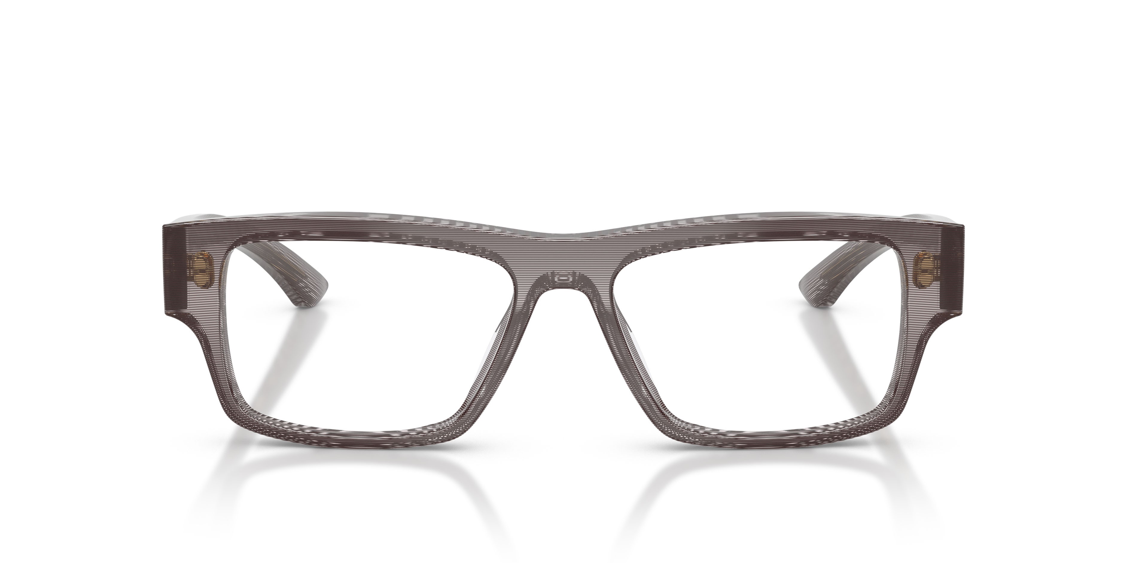 Occhiali da vista Ferrari FH 4014U (766) colore striato grigio forma rettangolare lenti lente demo