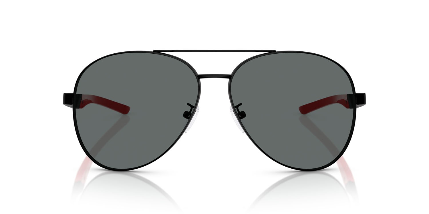 Occhiali da sole Ferrari Scuderia FZ 5002D (101/81) colore nero opaco forma aviator lenti polar grigio scuro