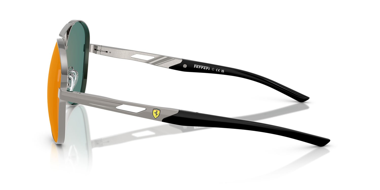 Occhiali da sole Ferrari Scuderia FZ 5002D (104/6Q) colore gunmetal forma aviator lenti rosso specchiato