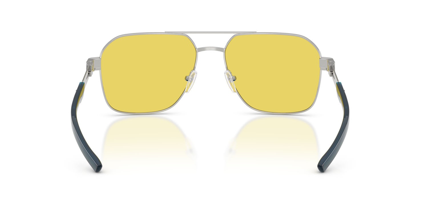 Occhiali da sole Ferrari Scuderia FZ 5003 (103/V9) colore argento forma quadrato lenti giallo a specchio