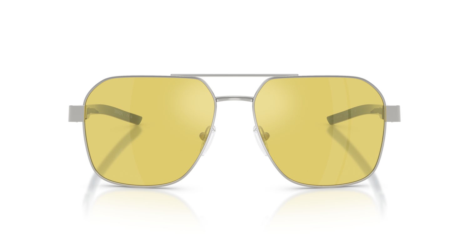 Occhiali da sole Ferrari Scuderia FZ 5003 (103/V9) colore argento forma quadrato lenti giallo a specchio