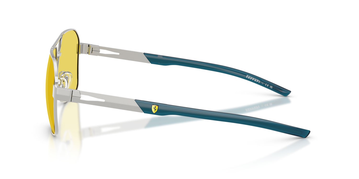 Occhiali da sole Ferrari Scuderia FZ 5003 (103/V9) colore argento forma quadrato lenti giallo a specchio