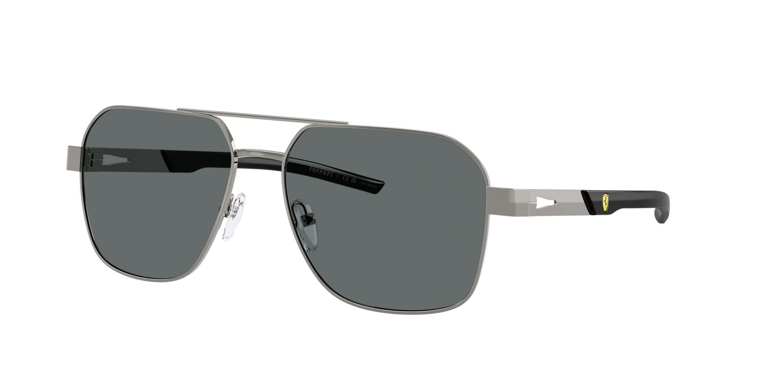 Occhiali da sole Ferrari Scuderia FZ 5003 (104/81) colore gunmetal forma quadrato lenti polar grigio scuro
