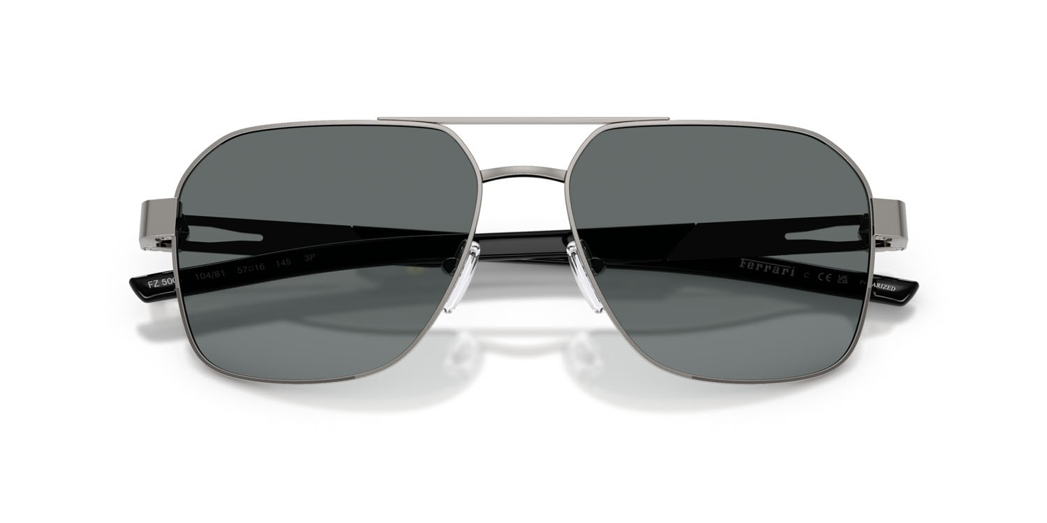 Occhiali da sole Ferrari Scuderia FZ 5003 (104/81) colore gunmetal forma quadrato lenti polar grigio scuro