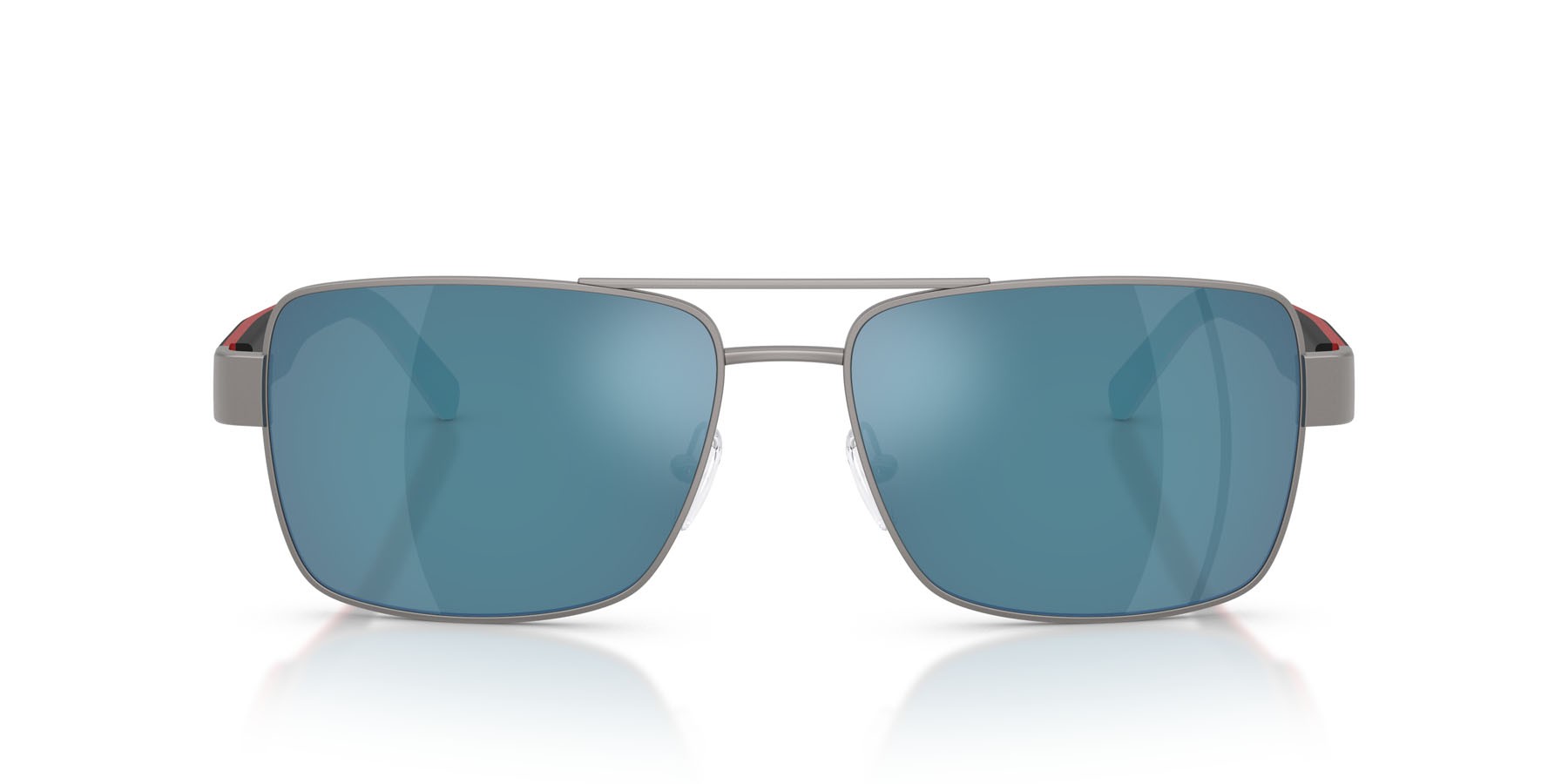 Occhiali da sole Ferrari Scuderia FZ 5005 (115/55) colore gunmetal opaco forma rettangolare lenti blu a specchio