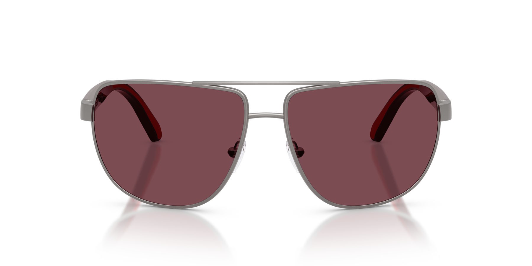 Occhiali da sole Ferrari Scuderia FZ 5007 (115/1E) colore gunmetal opaco forma quadrato lenti rosso ferrari esclusivo
