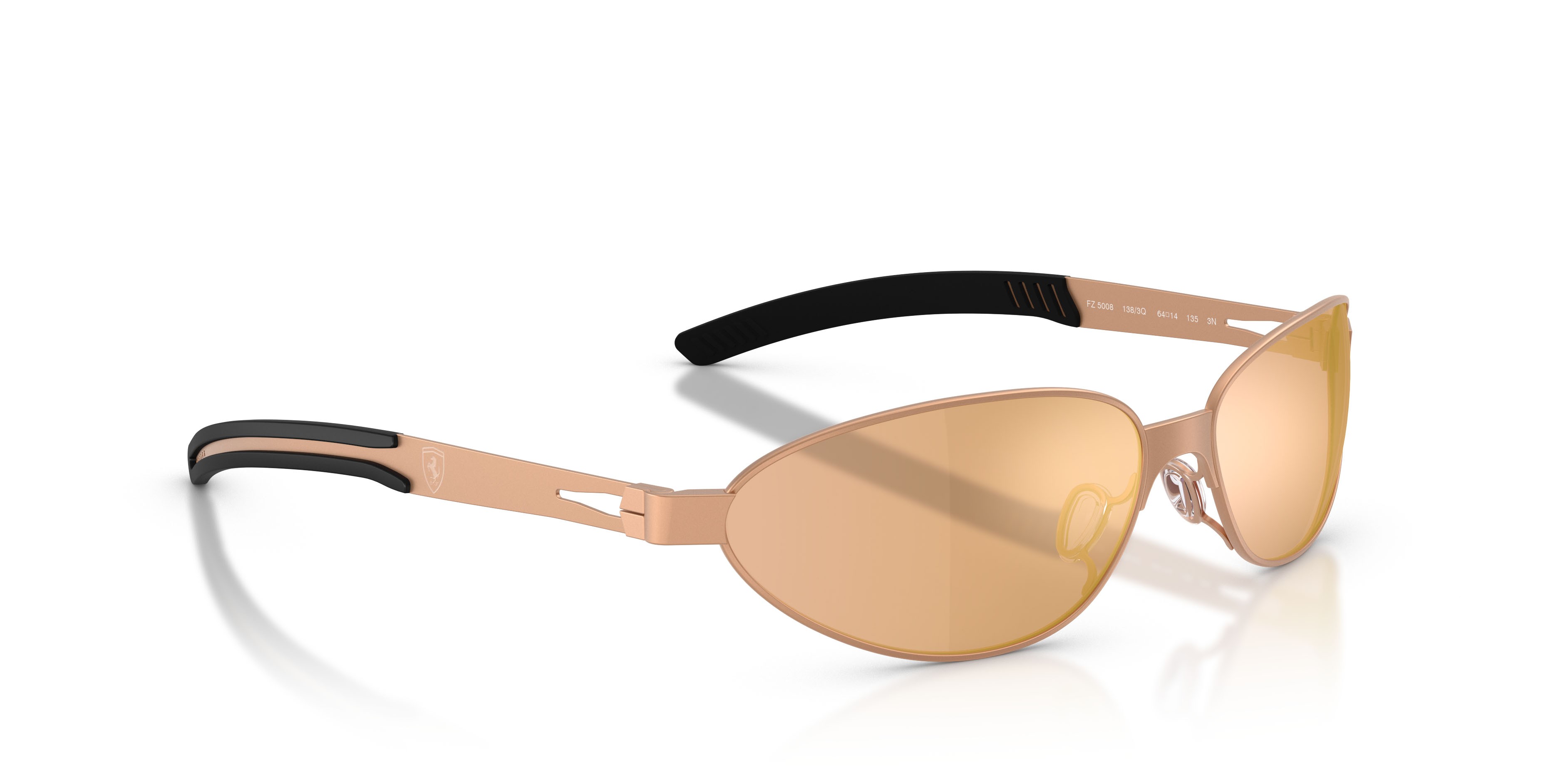 Occhiali da sole Ferrari Scuderia FZ 5008 (138/3Q) colore oro rose forma ovale lenti rosa/grigio