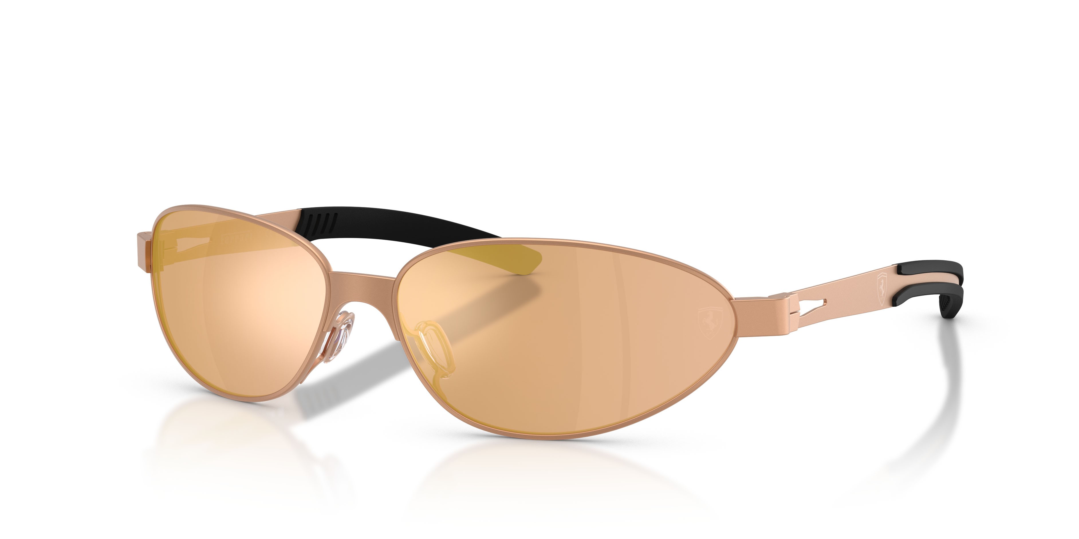 Occhiali da sole Ferrari Scuderia FZ 5008 (138/3Q) colore oro rose forma ovale lenti rosa/grigio