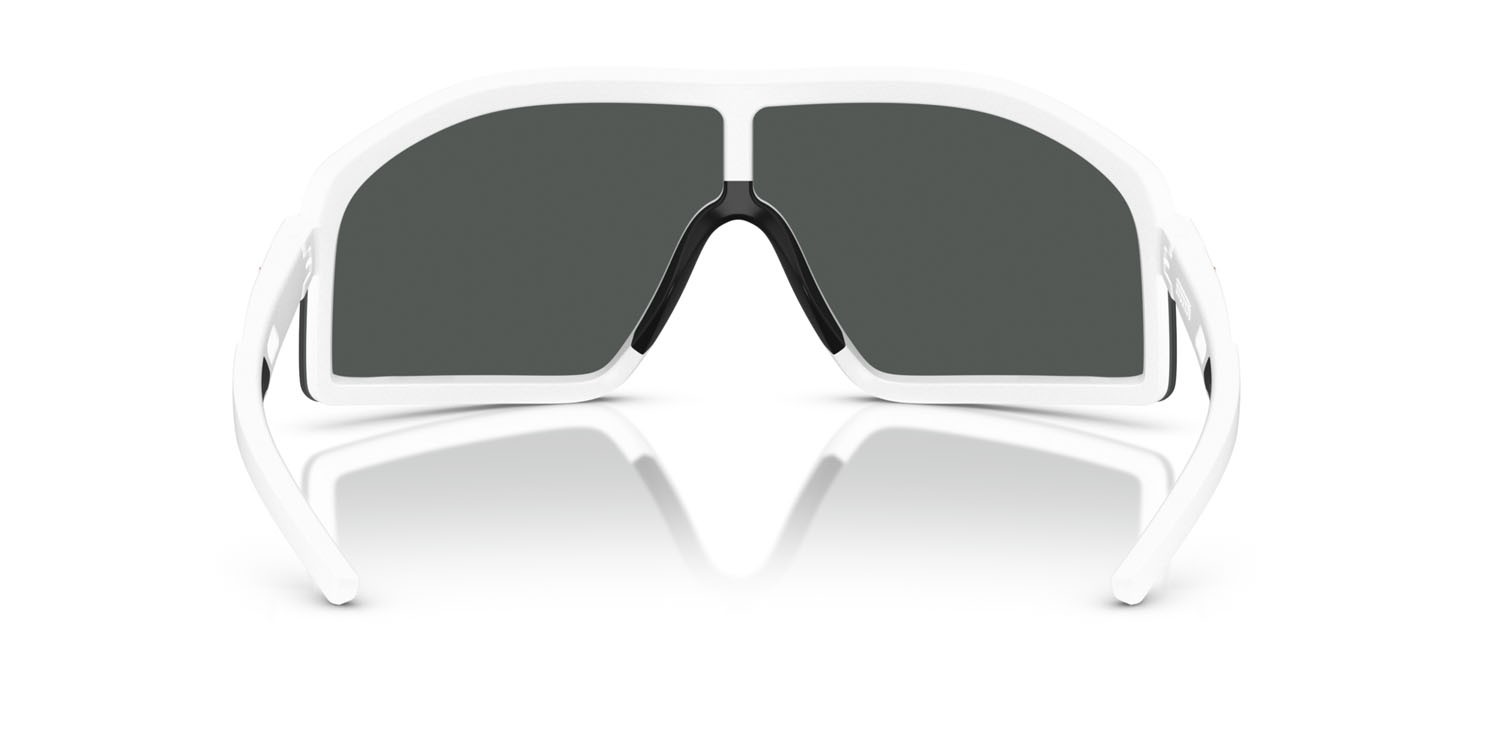 Occhiali da sole Ferrari Scuderia FZ 6010U (515/87) colore bianco opaco forma irregolare lenti grigio