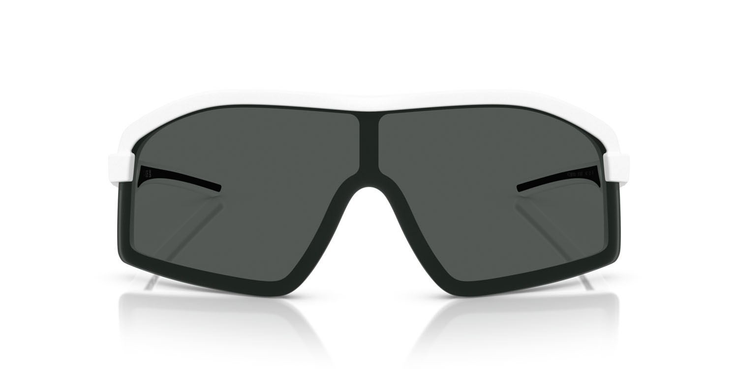 Occhiali da sole Ferrari Scuderia FZ 6010U (515/87) colore bianco opaco forma irregolare lenti grigio