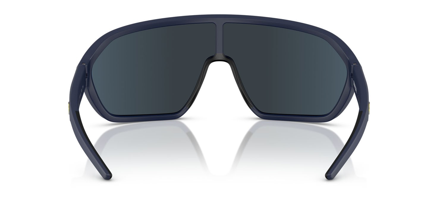 Occhiali da sole Ferrari Scuderia FZ 6011U (509/55) colore blu opaco forma quadrato lenti blu a specchio