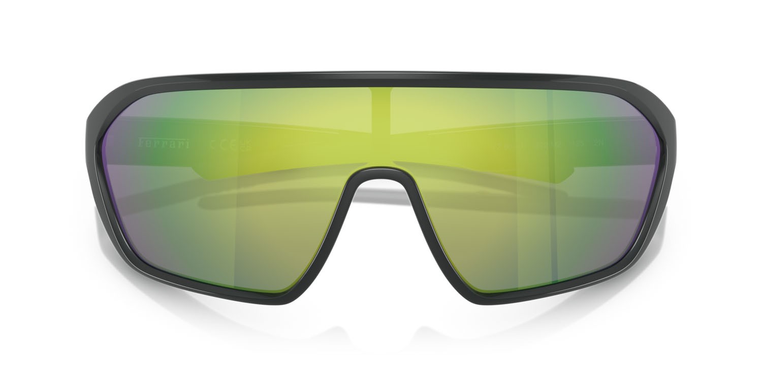 Occhiali da sole Ferrari Scuderia FZ 6011U (522/M2) colore grigio forma quadrato lenti verde a specchio