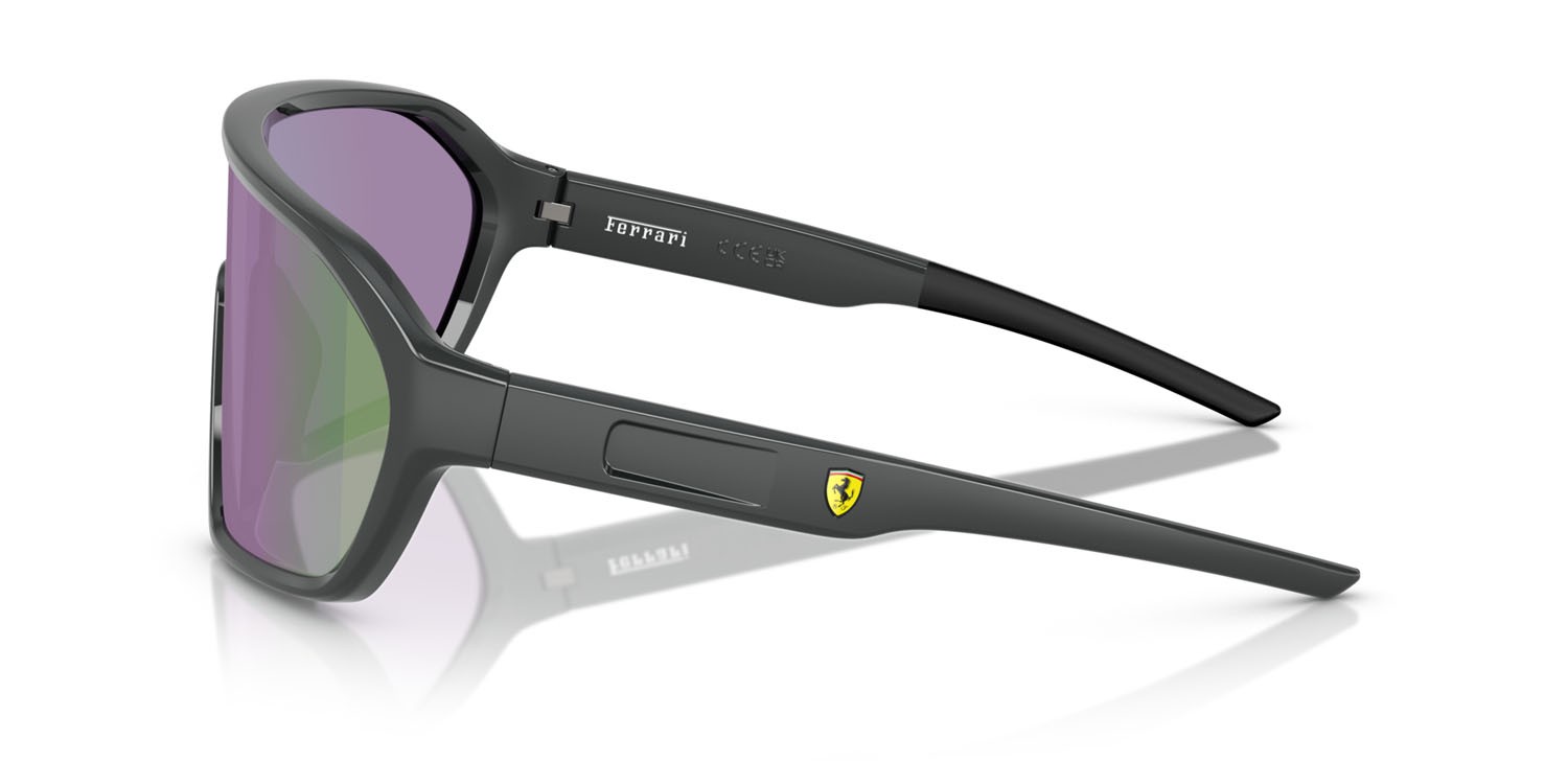Occhiali da sole Ferrari Scuderia FZ 6011U (522/M2) colore grigio forma quadrato lenti verde a specchio