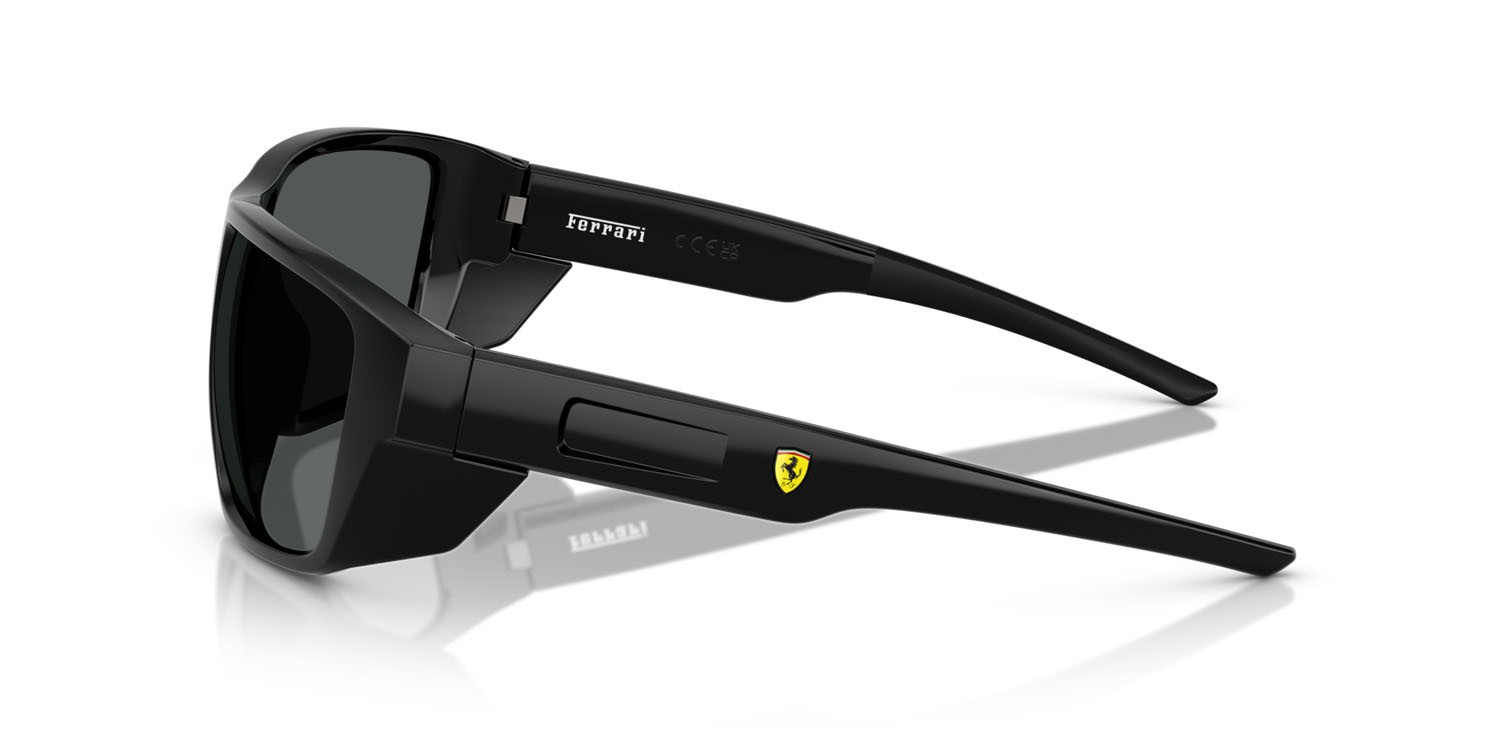 Occhiali da sole Ferrari Scuderia FZ 6012U (501/87) colore nero forma rettangolare lenti grigio