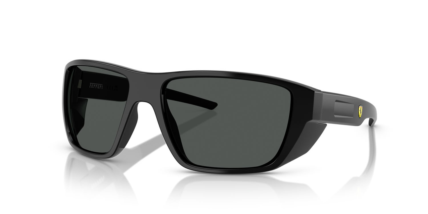 Occhiali da sole Ferrari Scuderia FZ 6012U (501/87) colore nero forma rettangolare lenti grigio