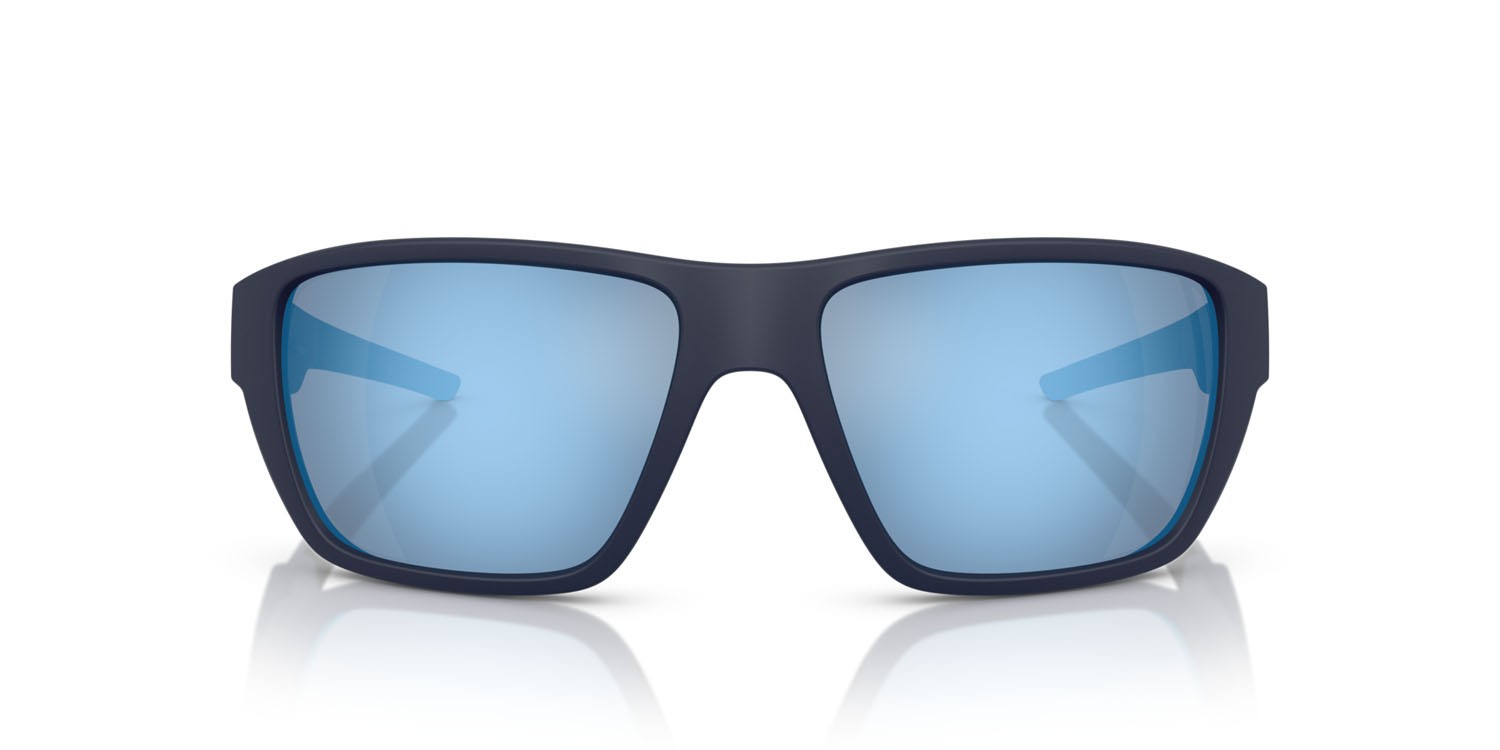 Occhiali da sole Ferrari Scuderia FZ 6012U (509/22) colore blu opaco forma rettangolare lenti mirror water polar