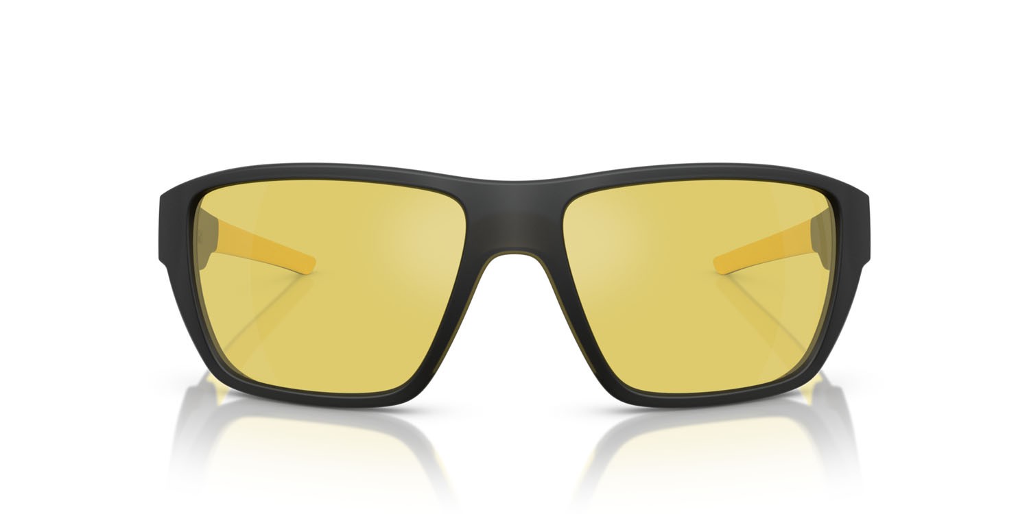 Occhiali da sole Ferrari Scuderia FZ 6012U (516/V9) colore grigio opaco forma rettangolare lenti giallo a specchio
