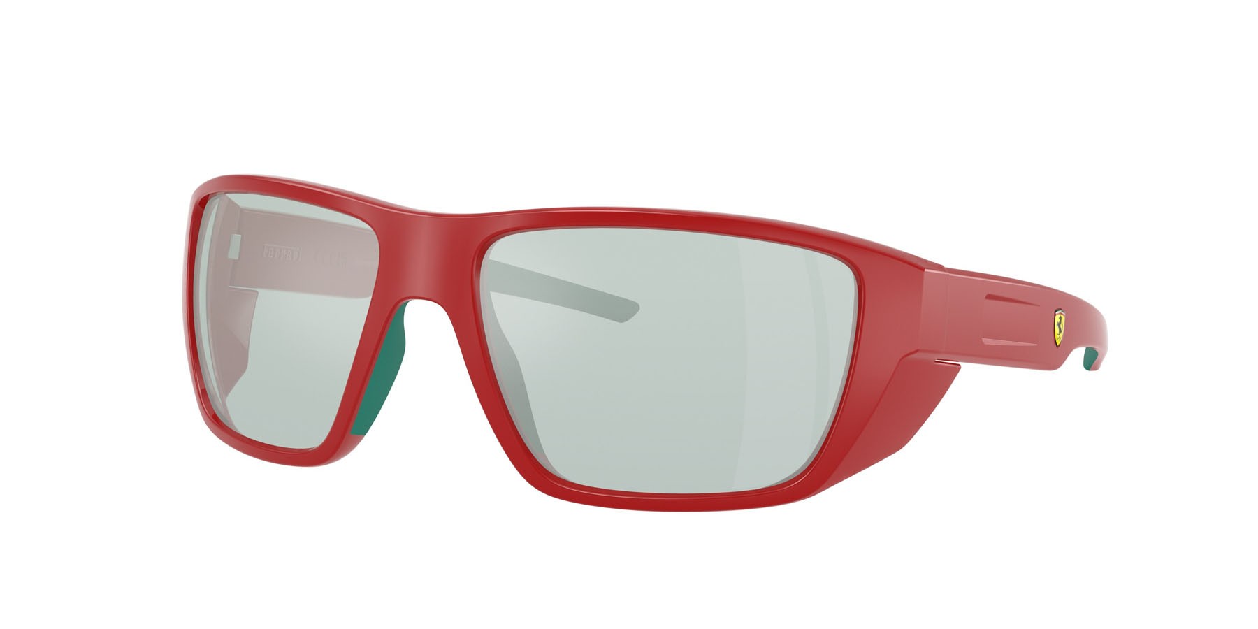 Occhiali da sole Ferrari Scuderia FZ 6012U (526/65) colore rosso forma rettangolare lenti blu a specchio