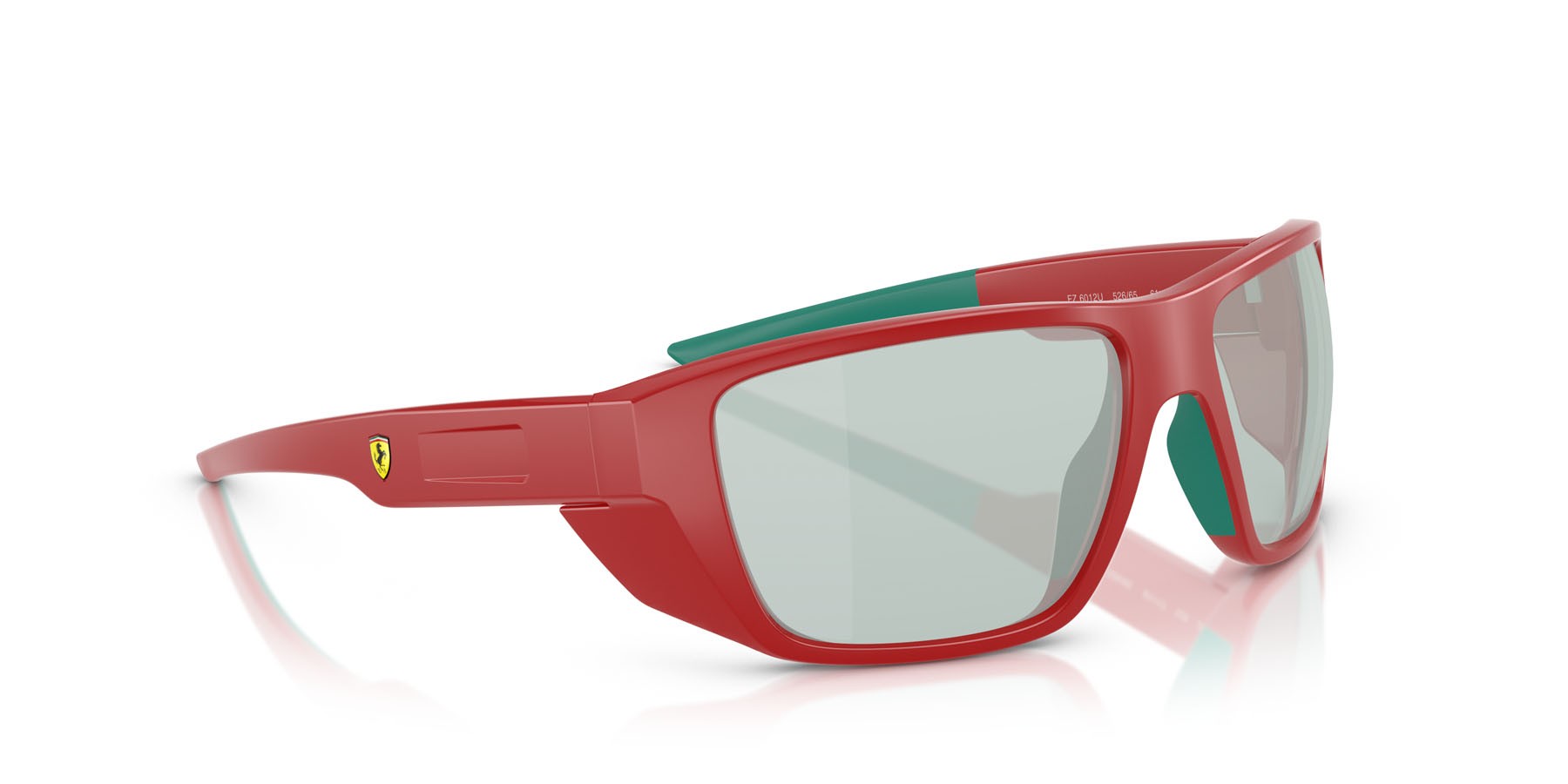 Occhiali da sole Ferrari Scuderia FZ 6012U (526/65) colore rosso forma rettangolare lenti blu a specchio