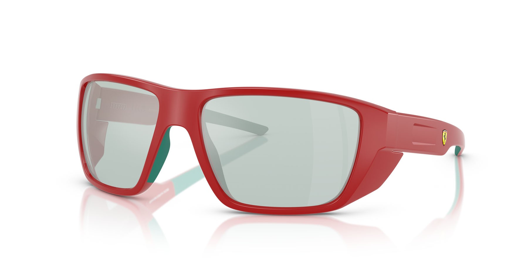 Occhiali da sole Ferrari Scuderia FZ 6012U (526/65) colore rosso forma rettangolare lenti blu a specchio