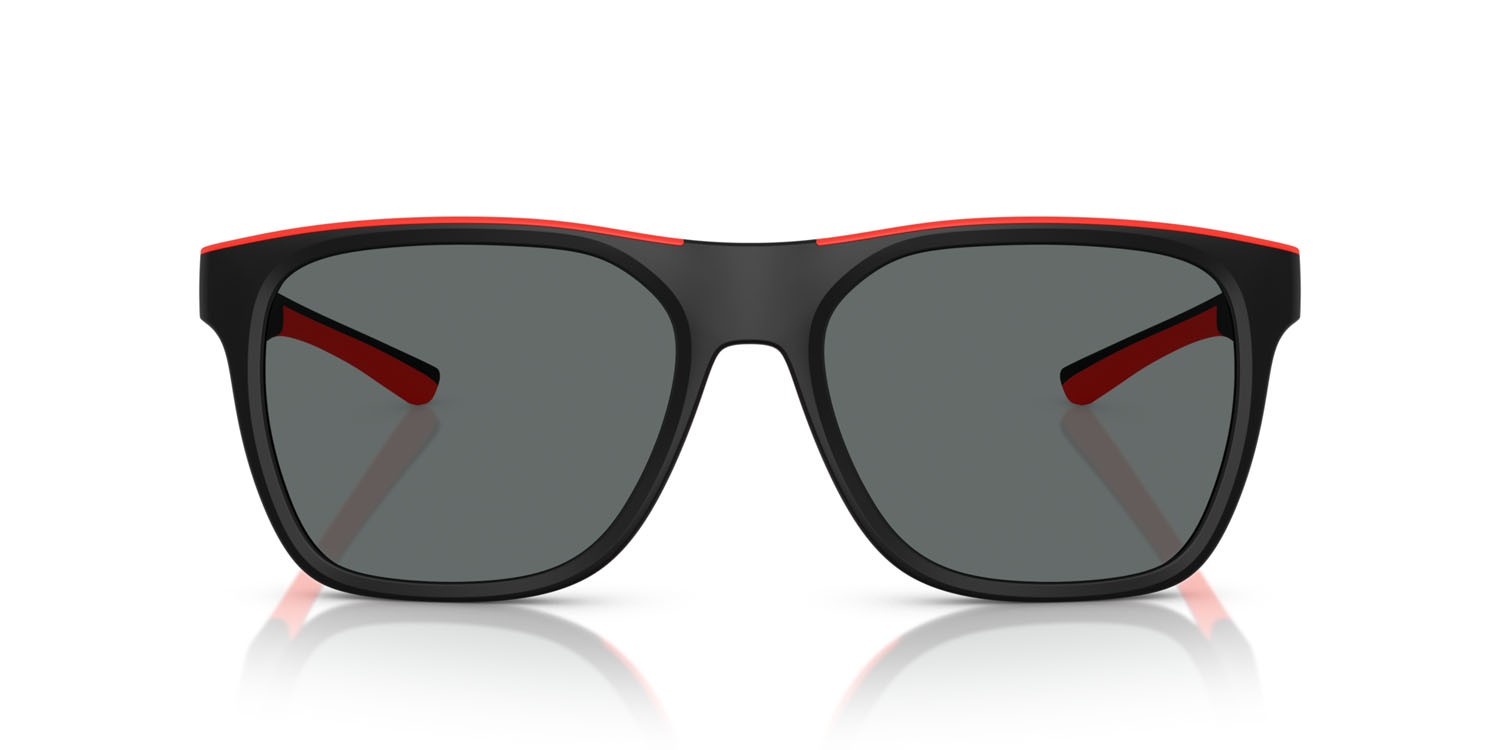 Occhiali da sole Ferrari Scuderia FZ 6013D (504/81) colore nero opaco forma quadrato lenti polar grigio