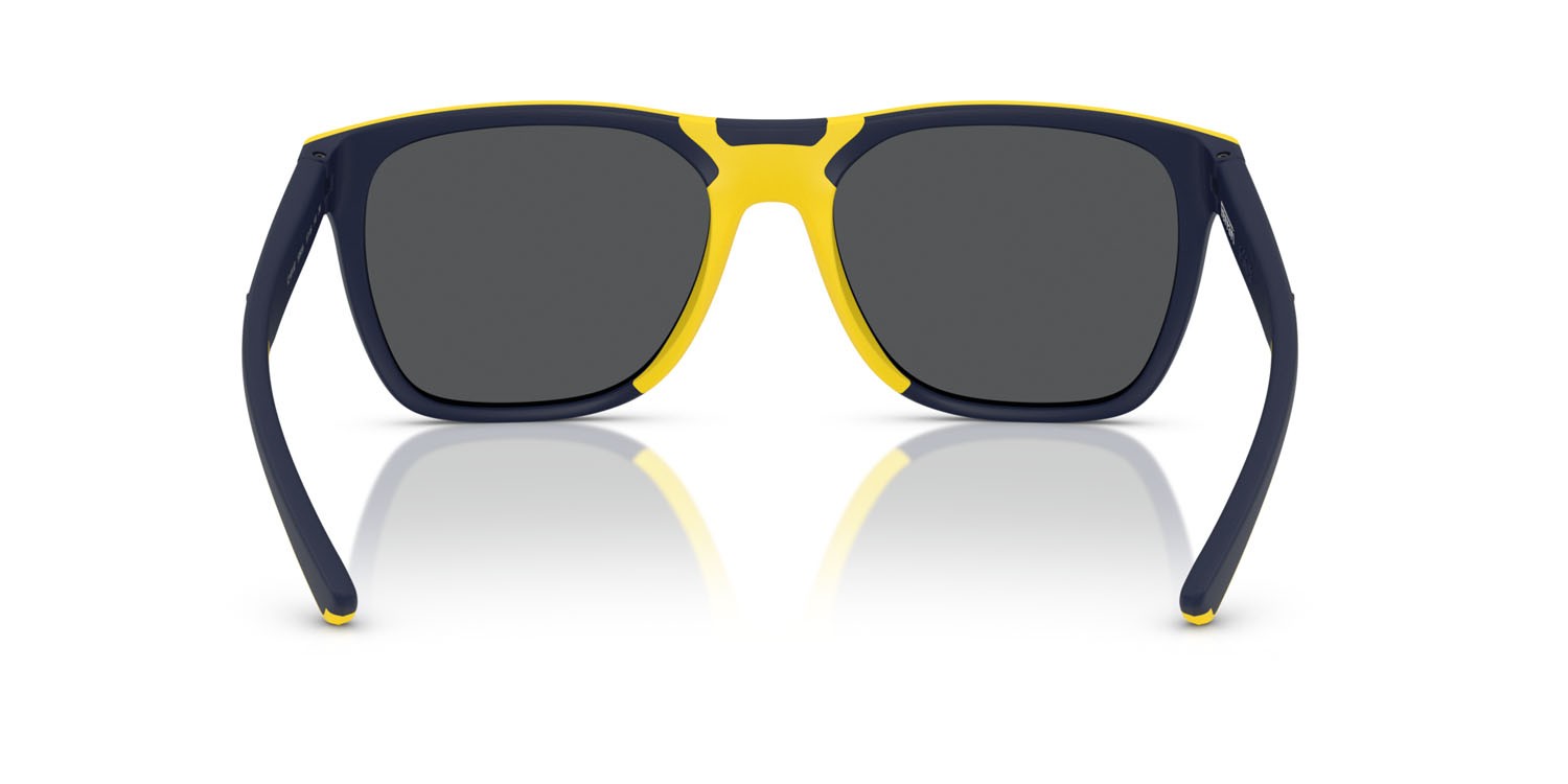 Occhiali da sole Ferrari Scuderia FZ 6013D (509/55) colore blu opaco forma quadrato lenti blu a specchio
