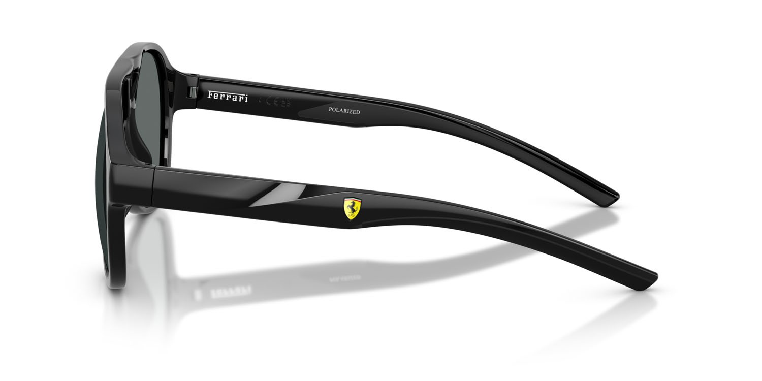 Occhiali da sole Ferrari Scuderia FZ 6014U (501/81) colore nero forma aviator lenti polar grigio scuro