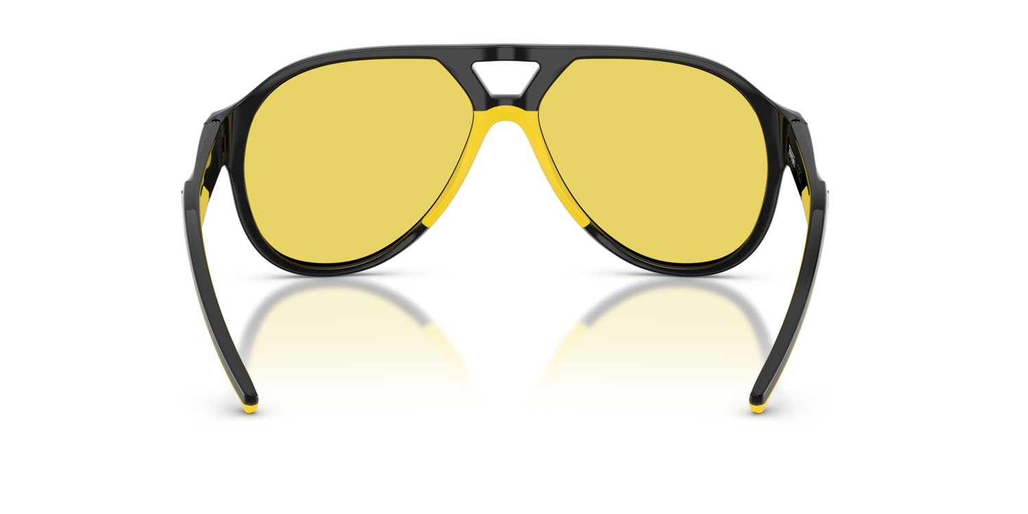 Occhiali da sole Ferrari Scuderia FZ 6014U (501/V9) colore nero forma aviator lenti giallo a specchio