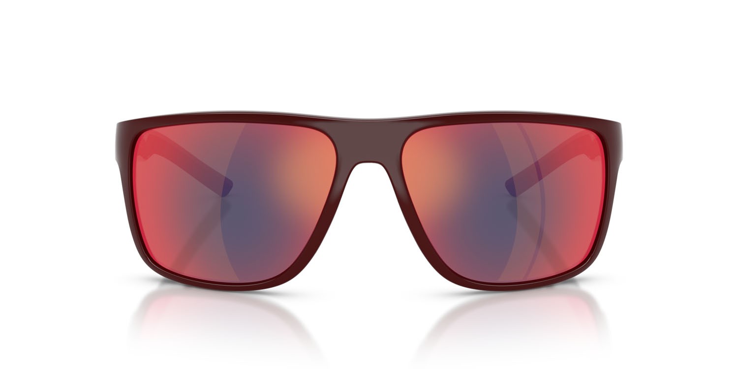 Occhiali da sole Ferrari Scuderia FZ 6015U (525/6P) colore rosso bordeaux forma quadrato lenti nero rosso a specchio
