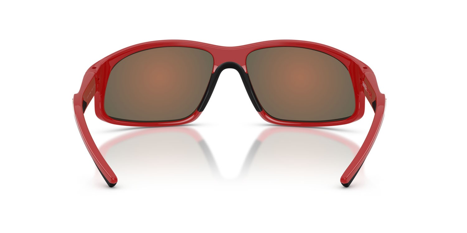 Occhiali da sole Ferrari Scuderia FZ 6016U (526/6Q) colore rosso ferrari forma irregolare lenti red gold mirror