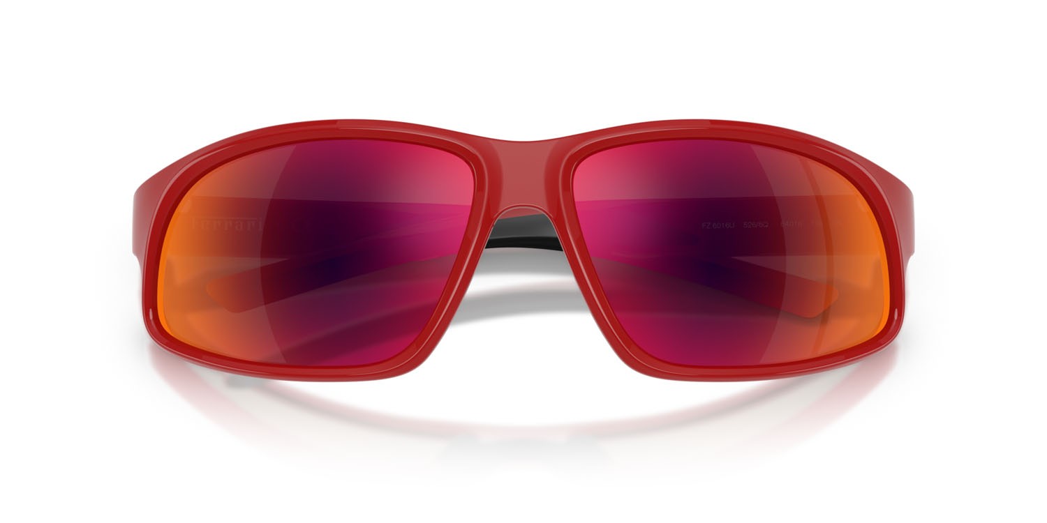 Occhiali da sole Ferrari Scuderia FZ 6016U (526/6Q) colore rosso ferrari forma irregolare lenti red gold mirror