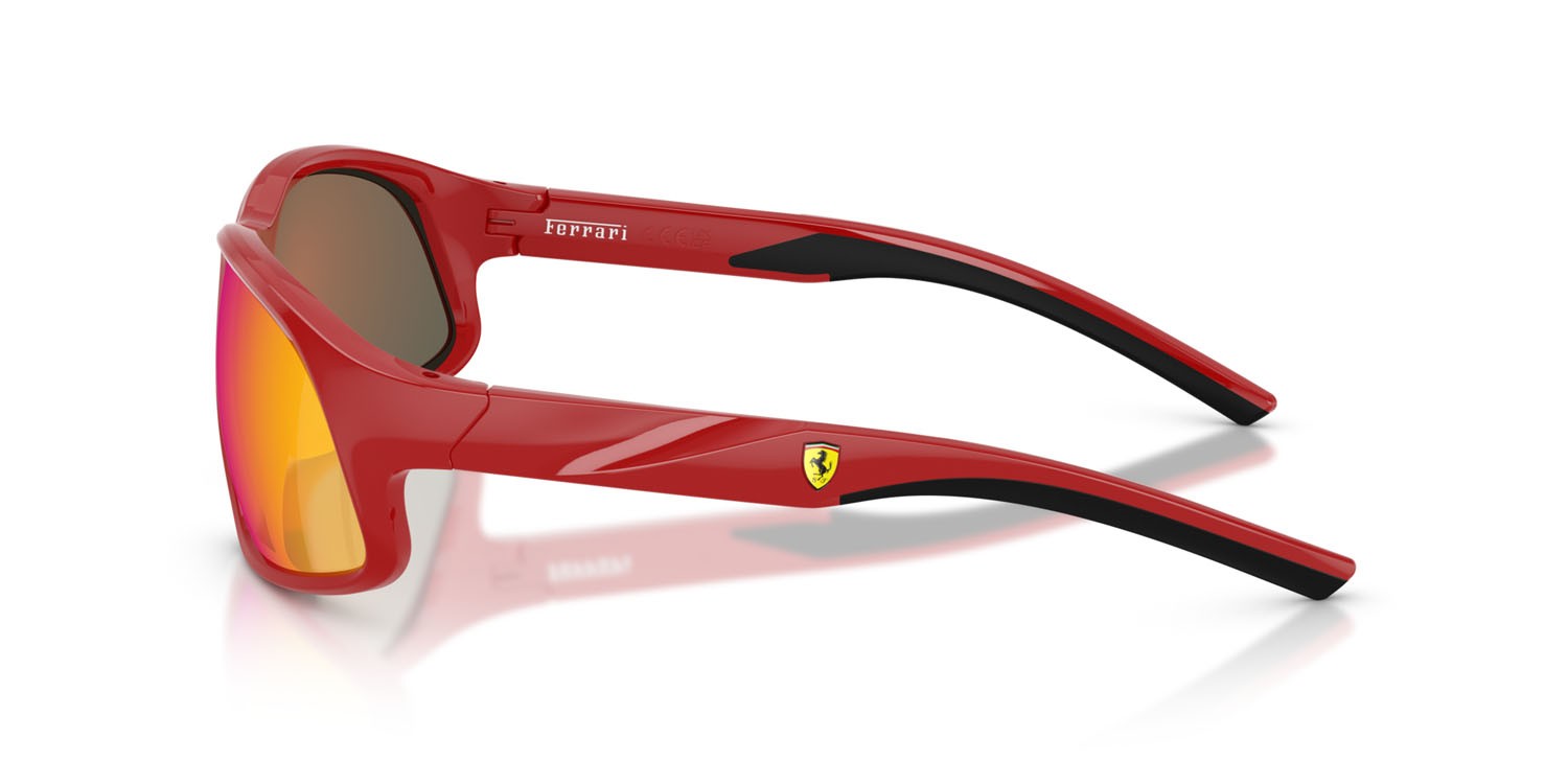 Occhiali da sole Ferrari Scuderia FZ 6016U (526/6Q) colore rosso ferrari forma irregolare lenti red gold mirror