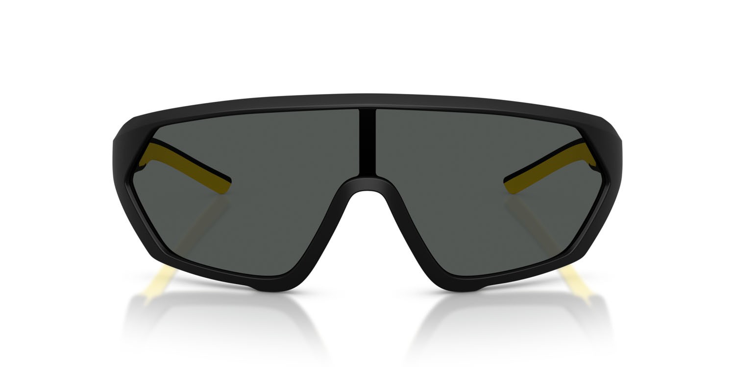 Occhiali da sole Ferrari Scuderia FZ 6017U (504/87) colore nero opaco forma quadrato lenti grigio