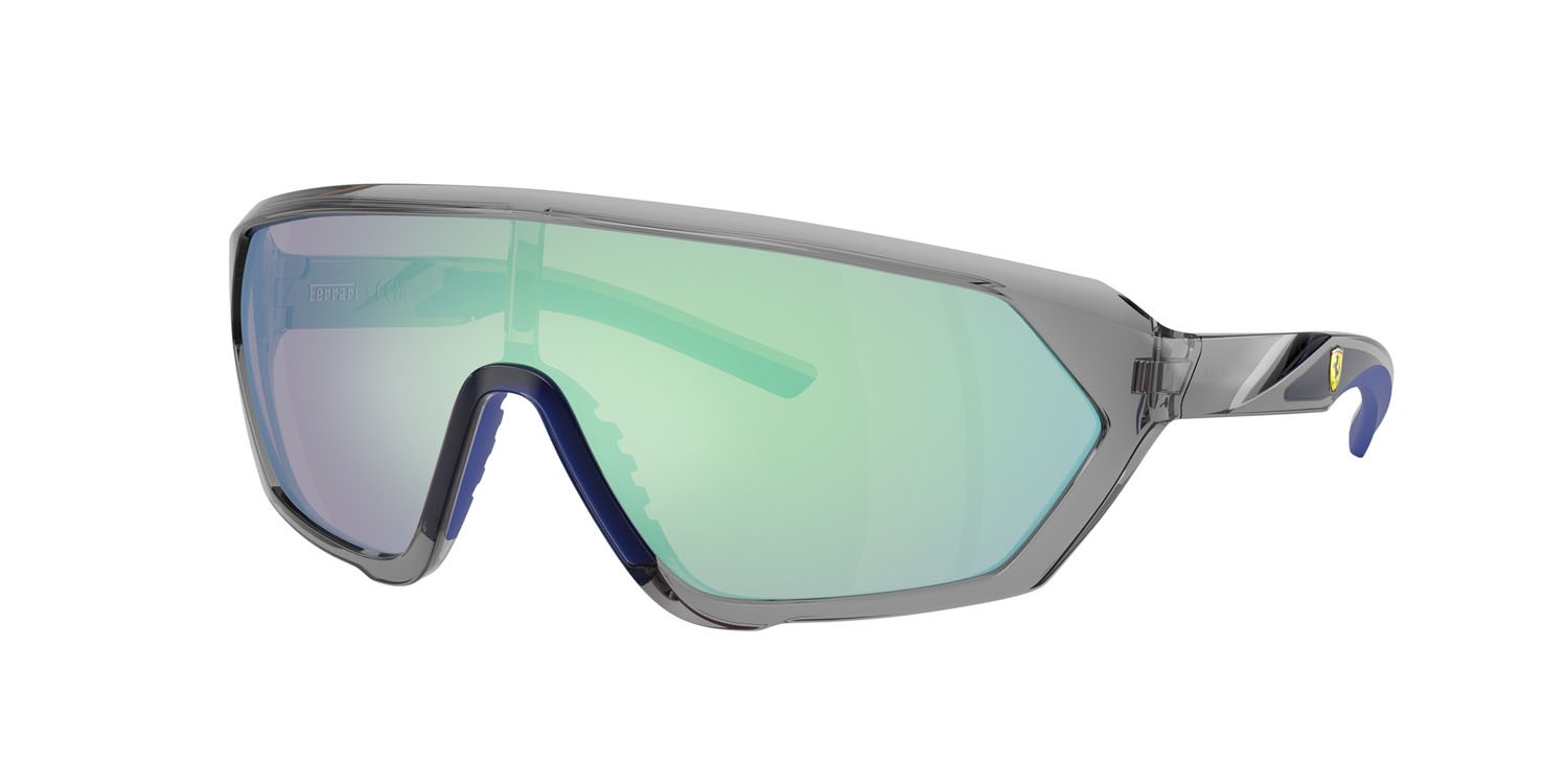 Occhiali da sole Ferrari Scuderia FZ 6017U (524/7V) colore grigio opale forma quadrato lenti blu specchiato