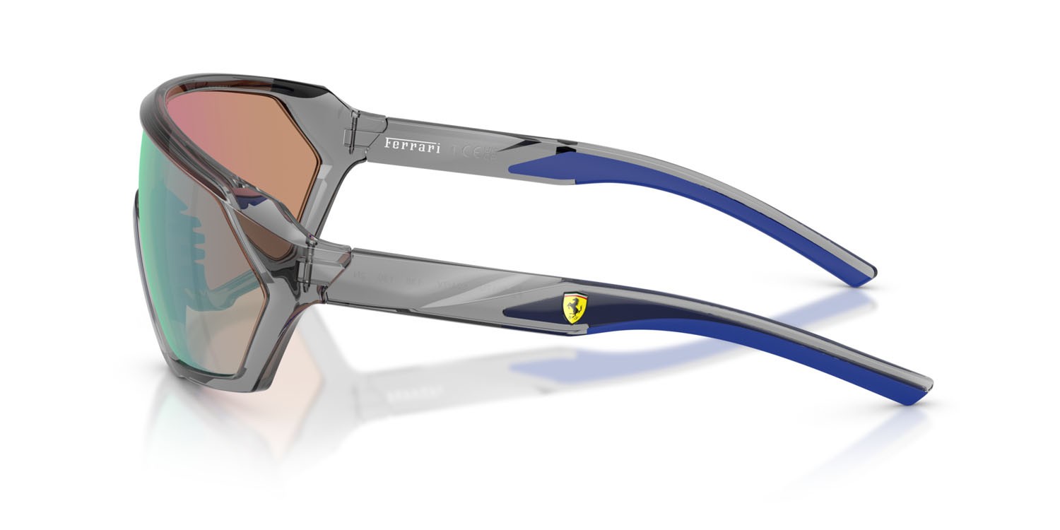 Occhiali da sole Ferrari Scuderia FZ 6017U (524/7V) colore grigio opale forma quadrato lenti blu specchiato