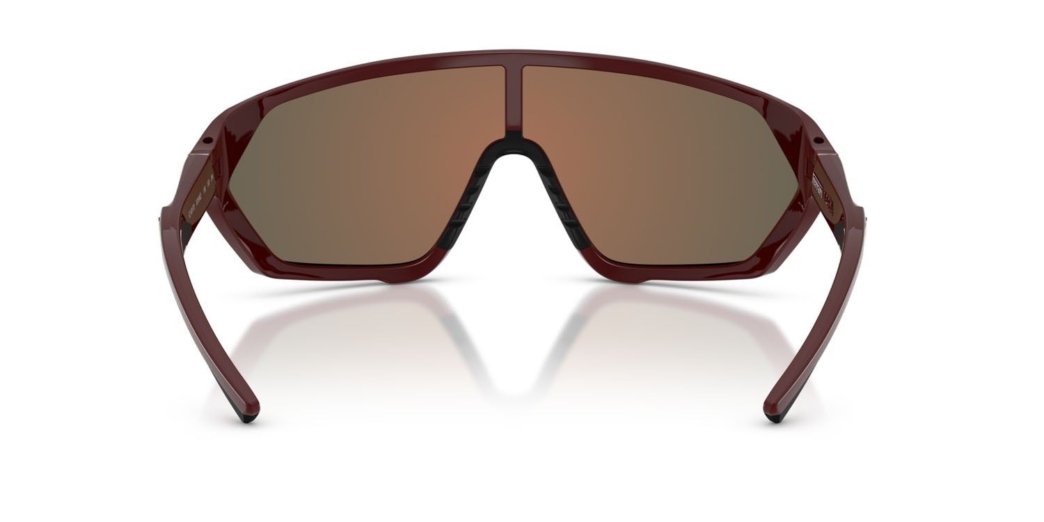 Occhiali da sole Ferrari Scuderia FZ 6017U (525/6Q) colore rosso bordeaux forma quadrato lenti red gold mirror
