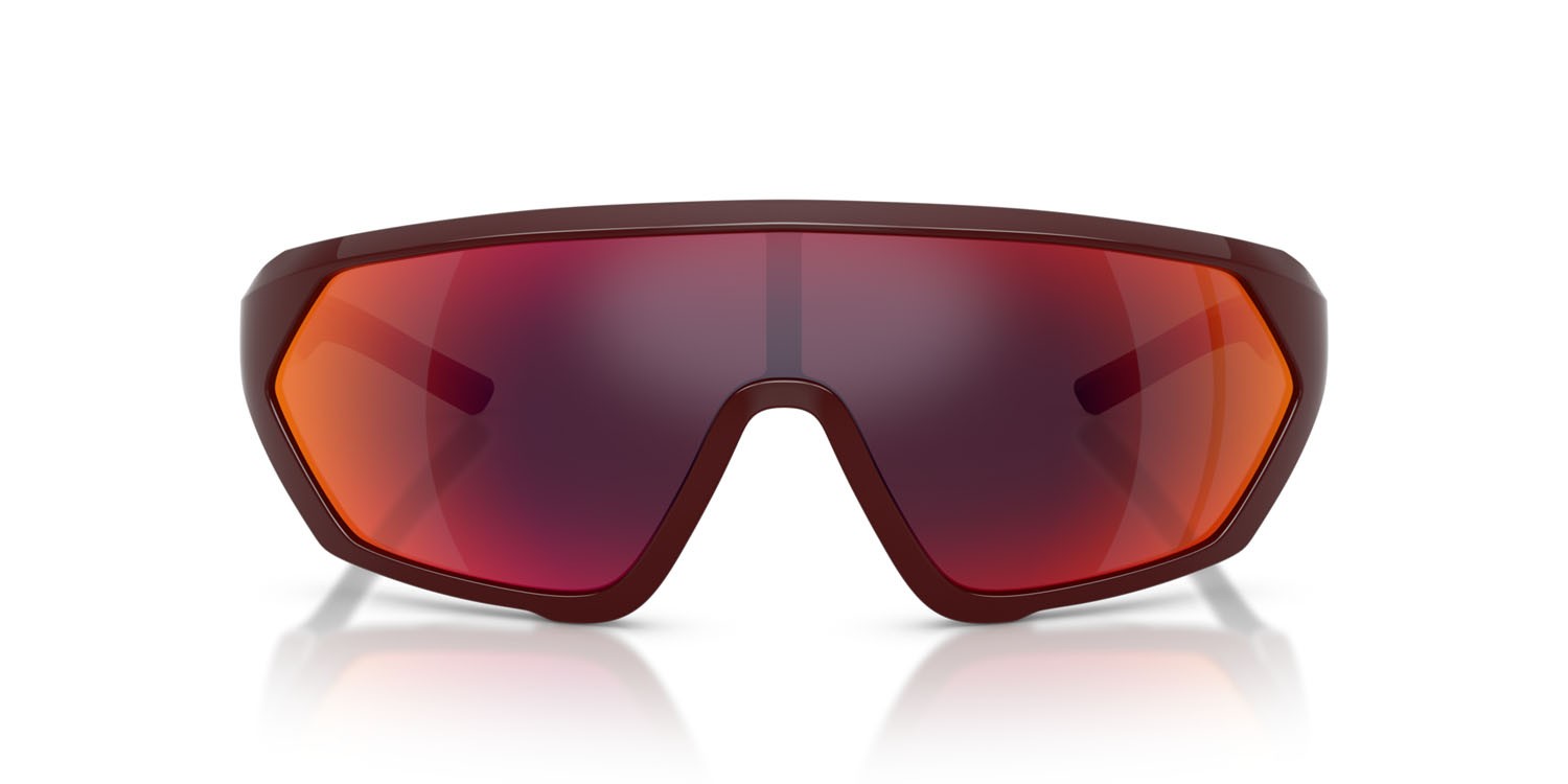 Occhiali da sole Ferrari Scuderia FZ 6017U (525/6Q) colore rosso bordeaux forma quadrato lenti red gold mirror