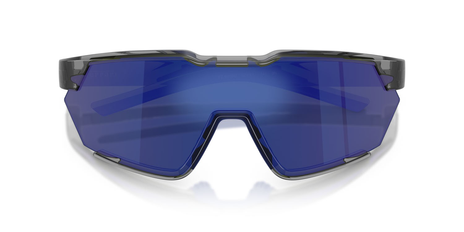Occhiali da sole Ferrari Scuderia FZ 6018U (524/87) colore grigio opale forma irregolare lenti blu specchiato