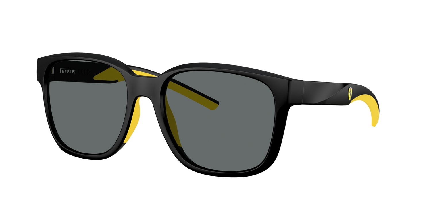 Occhiali da sole Ferrari Scuderia FZ 6019D (504/81) colore nero opaco forma quadrato lenti polar grigio scuro