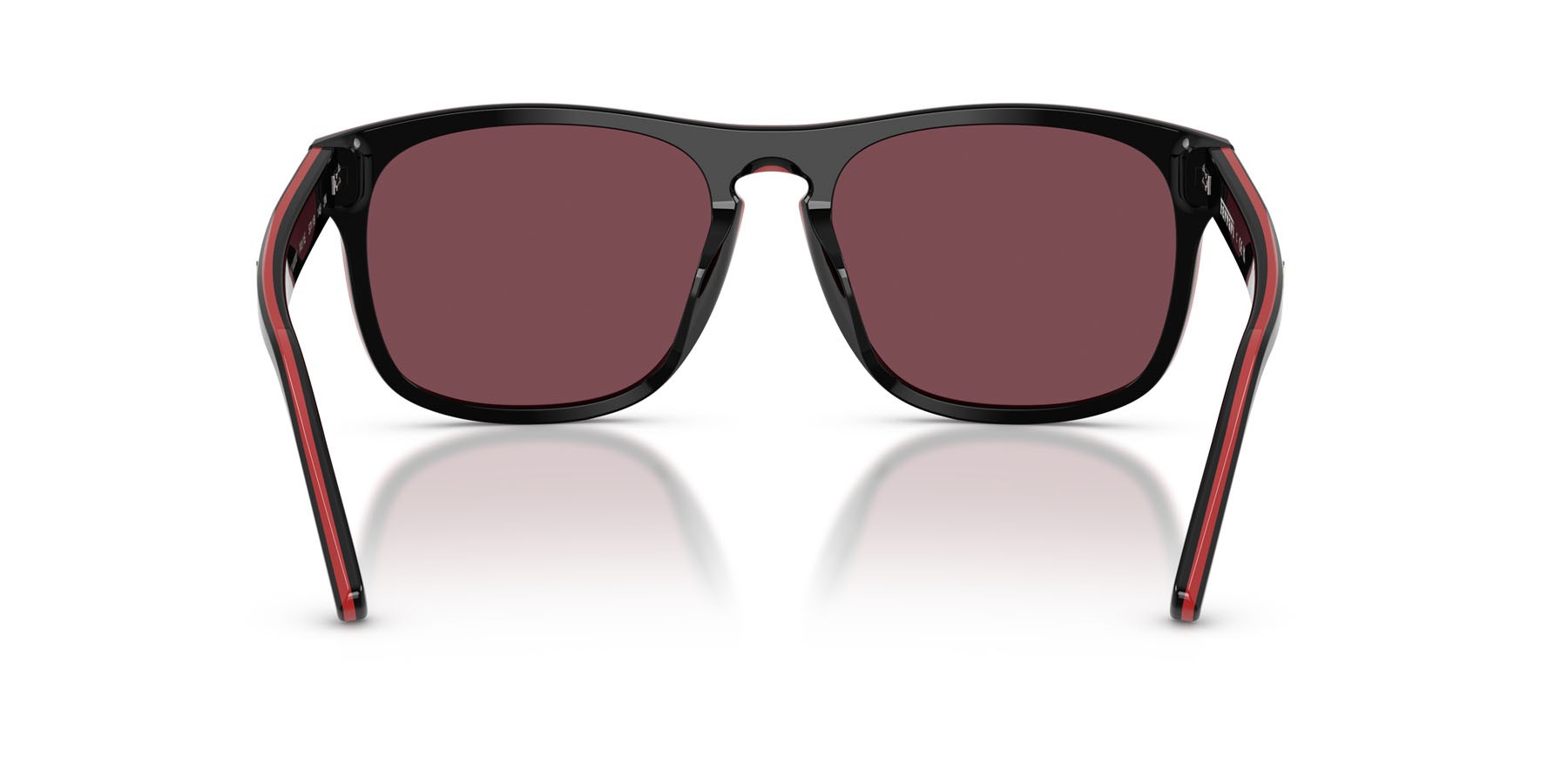 Occhiali da sole Ferrari Scuderia FZ 6020U (741/1E) colore nero brillante/rosso/nero forma quadrato lenti rosso ferrari esclusivo
