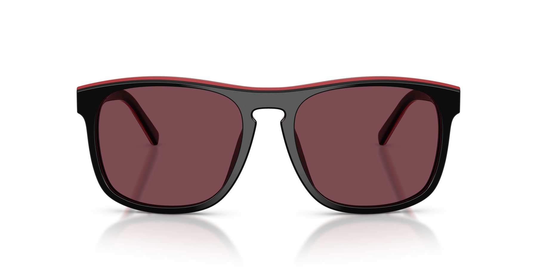 Occhiali da sole Ferrari Scuderia FZ 6020U (741/1E) colore nero brillante/rosso/nero forma quadrato lenti rosso ferrari esclusivo