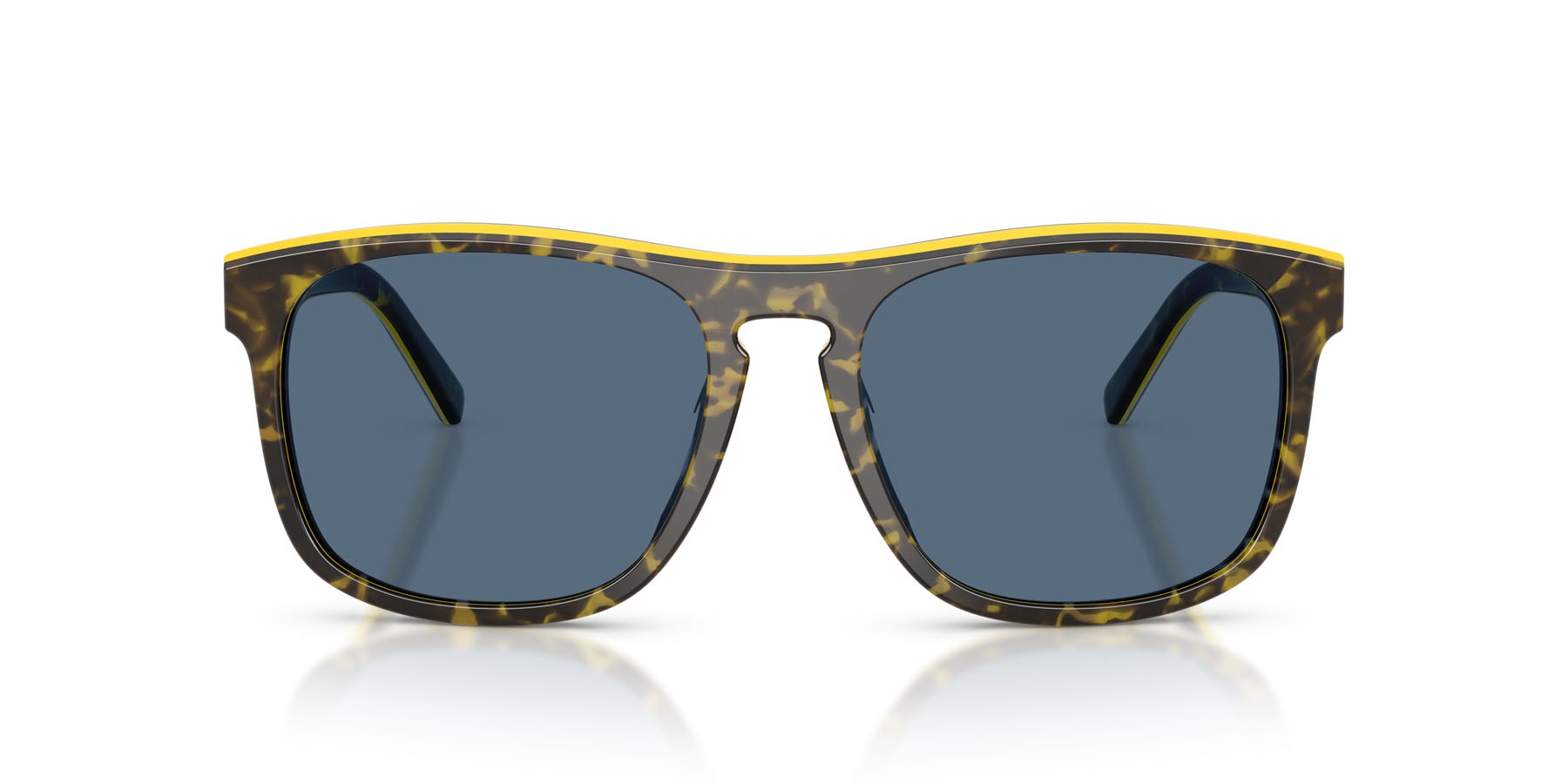 Occhiali da sole Ferrari Scuderia FZ 6020U (743/80) colore grey havana/yellow forma quadrato lenti blu scuro