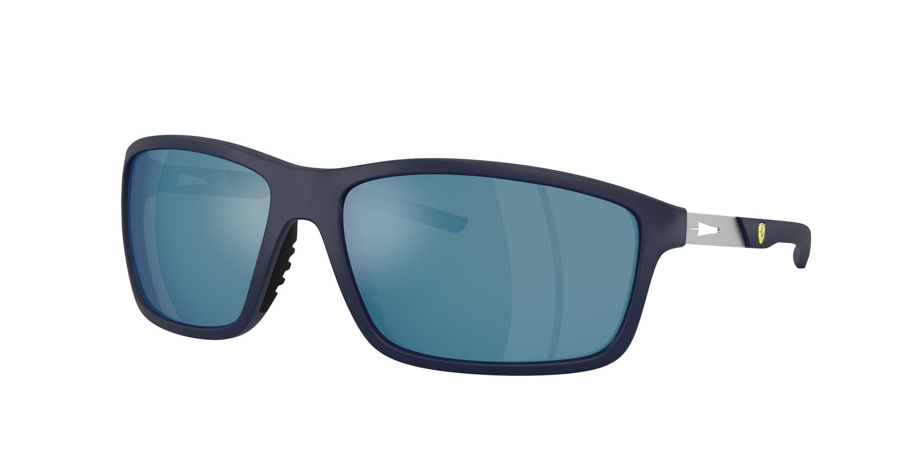 Occhiali da sole Ferrari Scuderia FZ 6021U (509/55) colore blu scuro forma quadrato lenti blu a specchio