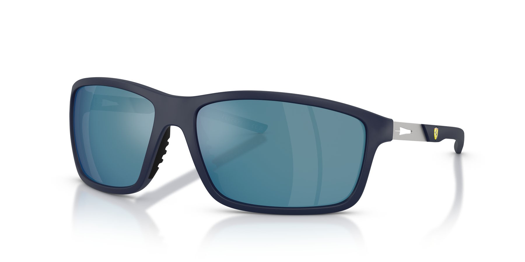 Occhiali da sole Ferrari Scuderia FZ 6021U (509/55) colore blu scuro forma quadrato lenti blu a specchio